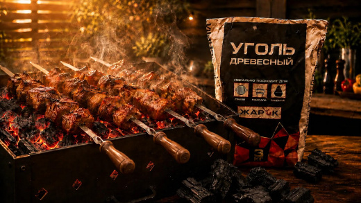 Уголь древесный 3,0 кг